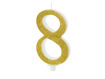 Picture of BIRTHDAY CANDLE GOLD TWIRL NUMBER 8